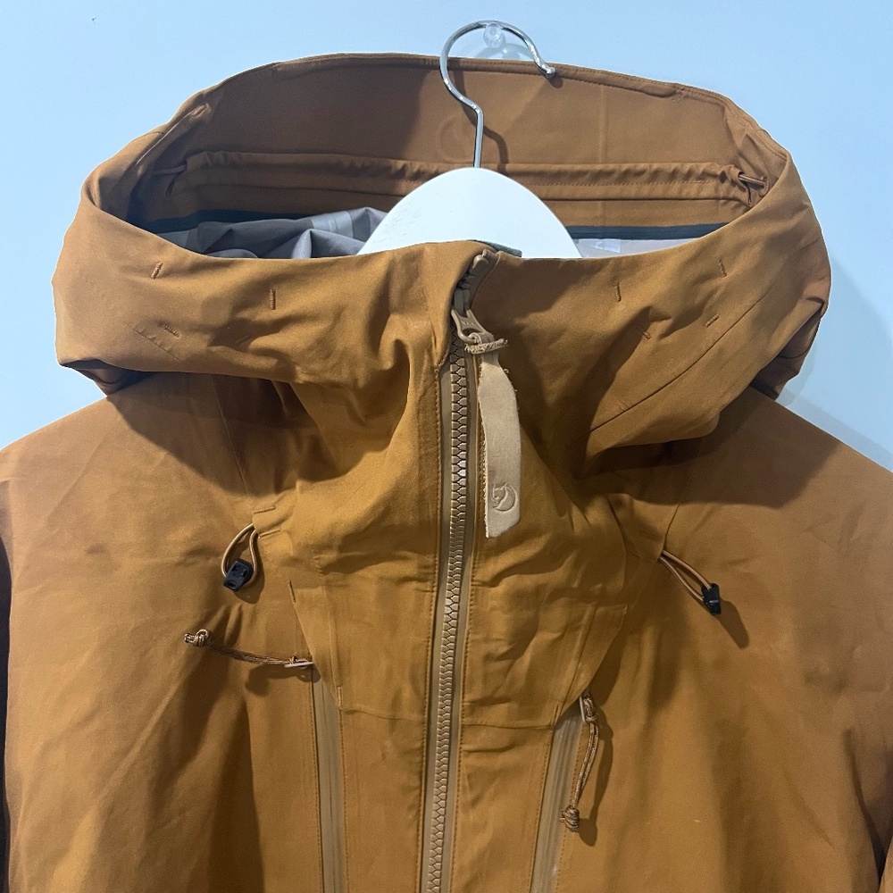FjallRaven Keb Eco Shell Jacket Chestnut Mens Size Small Trekking/Hiking/Outdoor - Picture 4 of 11